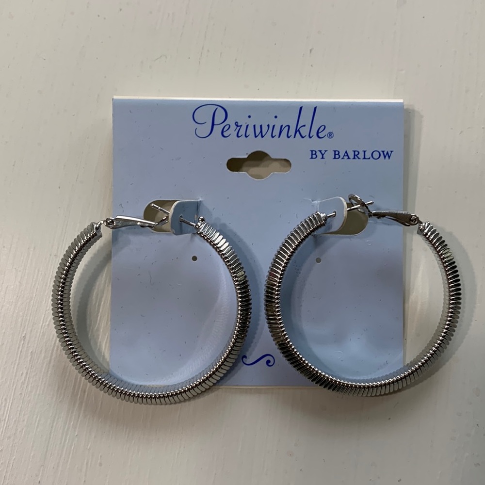 Silver hoops